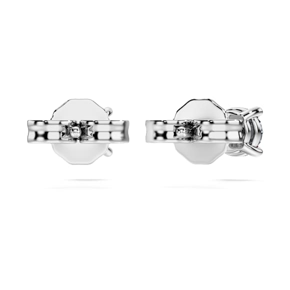 Peckové náušnice Eternity, Laboratorně pěstované diamanty 0,5 ct tw, Kulatý tvar, Sterlingové stříbro - Swarovski, 5728555