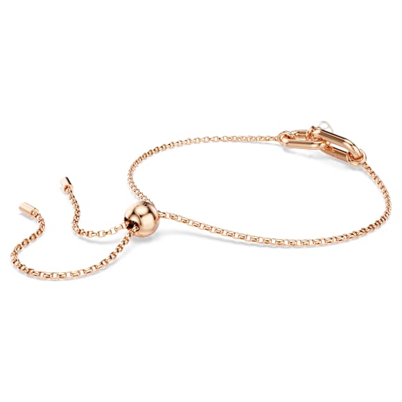 Pulseira Constella, Crystal Pearl, Lapidação redonda, Branca, Acabamento em ouro rosa de 18 quilates - Swarovski, 5728588