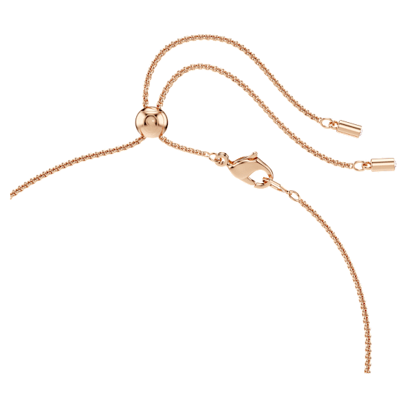 Constella pendant, Crystal pearl, Round cut, White, Rose gold-tone plated - Swarovski, 5728589
