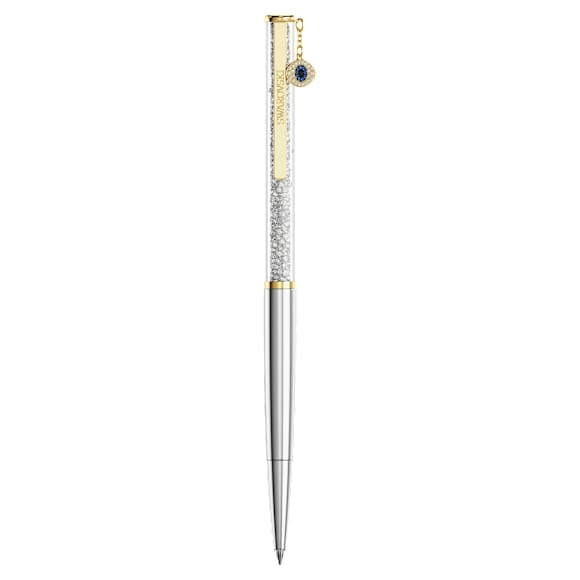 Crystalline Silk ballpoint pen, Evil eye, Gold tone, Mixed metal finish - Swarovski, 5728729