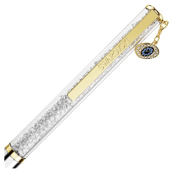 Crystalline Silk 圓珠筆, Evil eye, 金色, 多種金屬潤飾 - Swarovski, 5728729