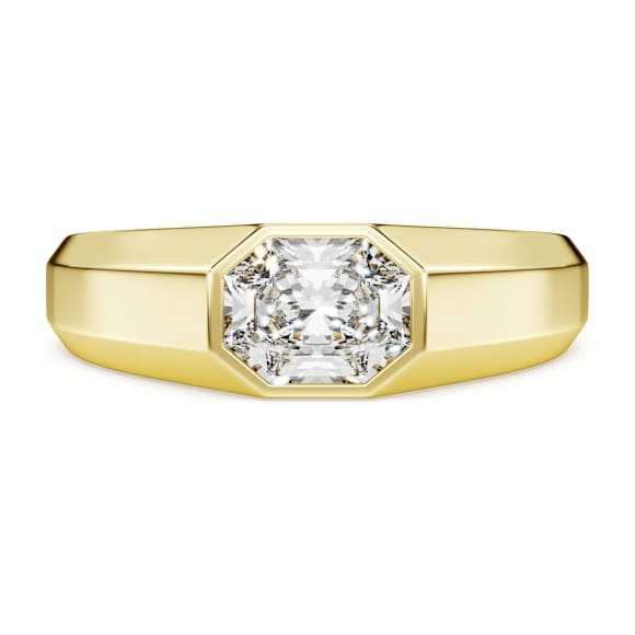 Anneau Eternity, Diamants de synthèse 1,0 ct tw, Forme octogonale, Or jaune 18 carats - Swarovski, 5728738
