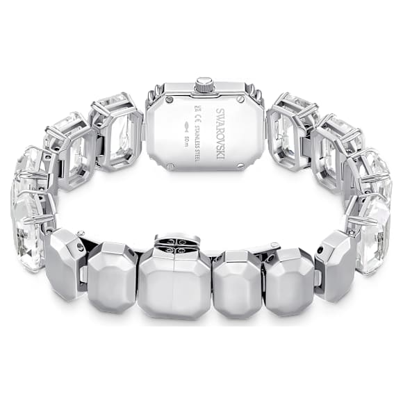 Orologio, Braccialetto con taglio Octagon, Bianco, Acciaio inossidabile - Swarovski, 5729182