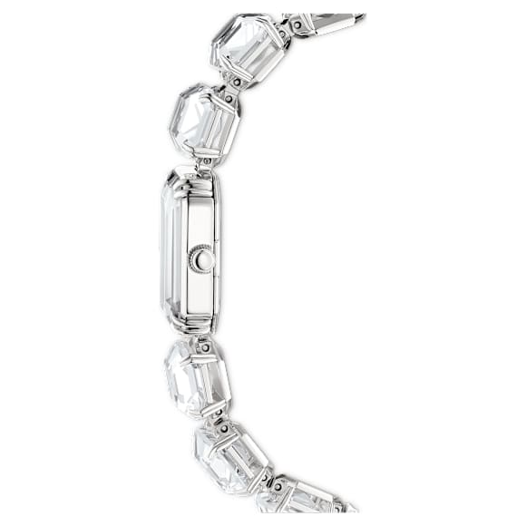 Orologio, Braccialetto con taglio Octagon, Bianco, Acciaio inossidabile - Swarovski, 5729182