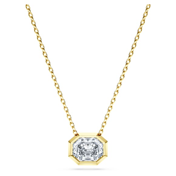 Eternity pendant, Lab-grown diamonds 1.0 ct tw, Octagon shape, 14K yellow gold - Swarovski, 5730453