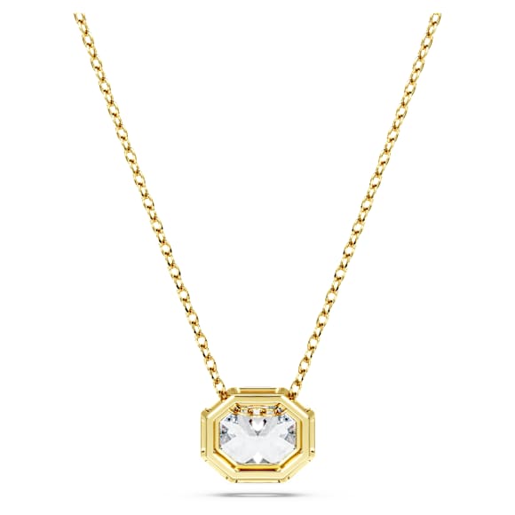 Eternity pendant, Lab-grown diamonds 1.0 ct tw, Octagon shape, 14K yellow gold - Swarovski, 5730453
