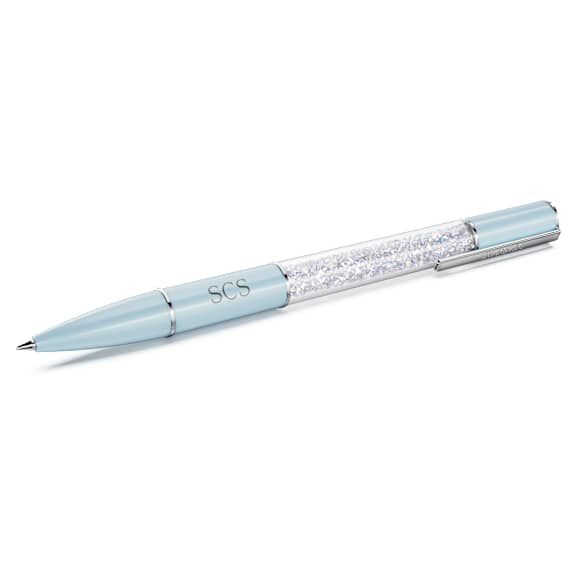 Crystalline Lustre SCS Exclusive ballpoint pen, Blue, Chrome plated - Swarovski, 5730493