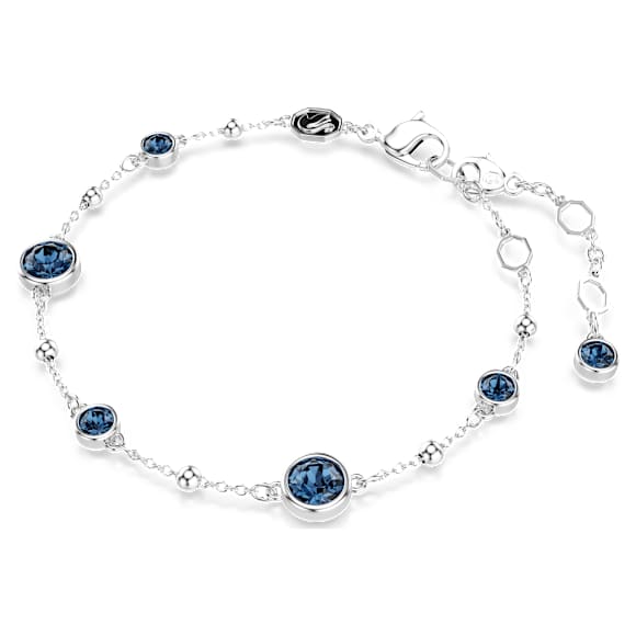 Imber Armband, Rundschliff, Blau, Rhodiniert - Swarovski, 5730679