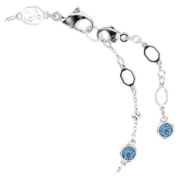 Imber Armband, Rundschliff, Blau, Rhodiniert - Swarovski, 5730679