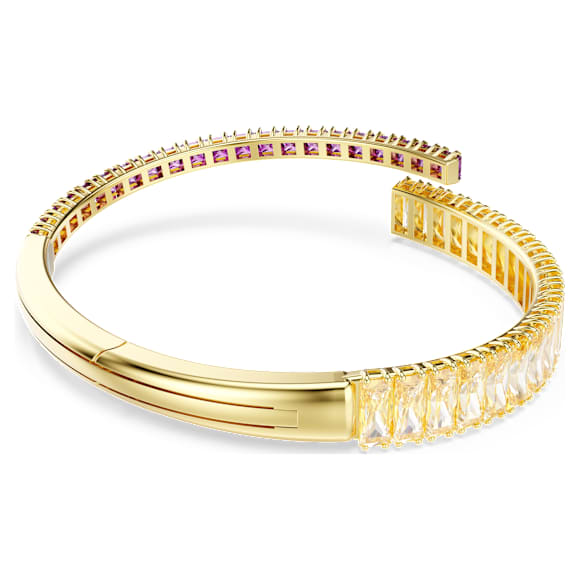Matrix bangle, Mixed cuts, Multicolored, Gold-tone plated - Swarovski, 5731048
