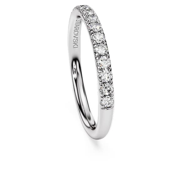 Eternity Bant yüzük, Laboratuvarda üretilmiş elmaslar 0,4 karat toplam ağırlık, Yuvarlak şekil, Saf gümüş - Swarovski, 5731062