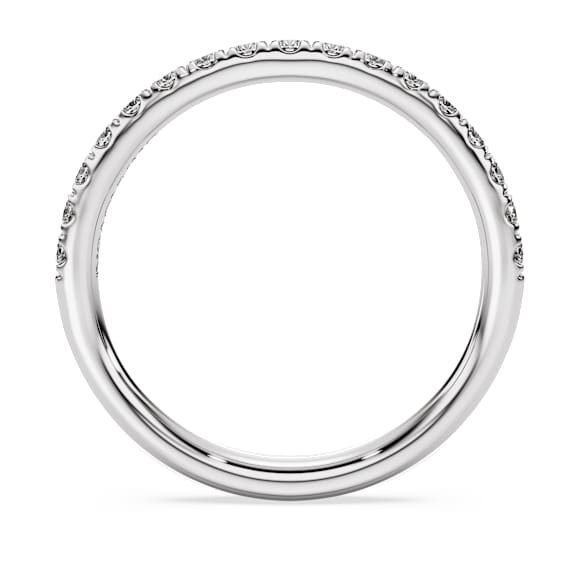 Eternity Bant yüzük, Laboratuvarda üretilmiş elmaslar 0,4 karat toplam ağırlık, Yuvarlak şekil, Saf gümüş - Swarovski, 5731062