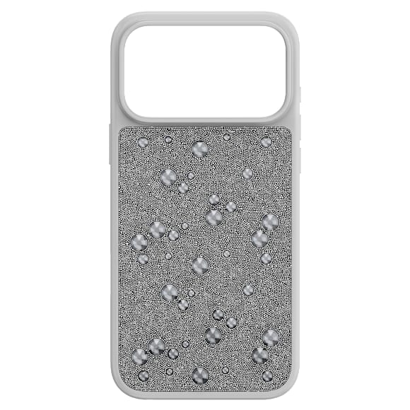 High เคสสมาร์ทโฟน, คริสตัล Flat Back, iPhone® 17 Pro Max, โทนสีเงิน - Swarovski, 5731145