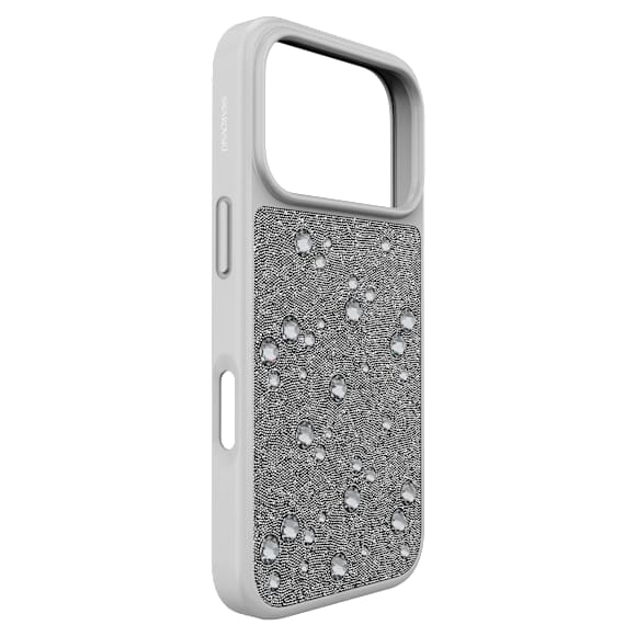 Etui na smartfona High, Kryształy typu Flat Back, iPhone® 17 Pro, W odcieniu srebra - Swarovski, 5731146