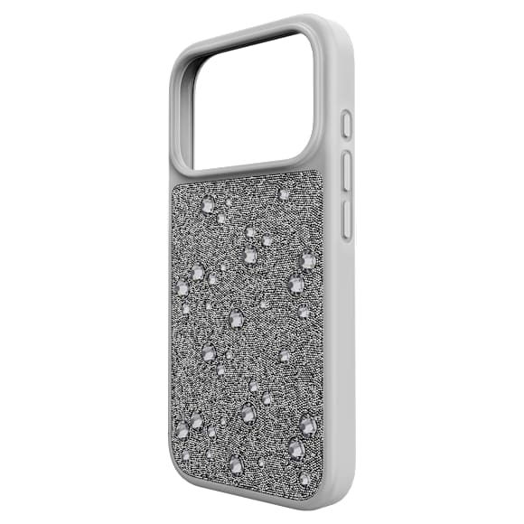 Θήκη κινητού High, Κρύσταλλα Flat Back, iPhone® 17 Pro, Ασημί τόνος - Swarovski, 5731146
