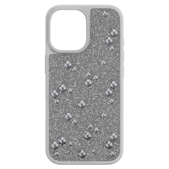 High 手機殼, 平底 Swarovski 水晶, iPhone® 17, 銀色 - Swarovski, 5731147