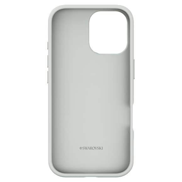 High smartphone case, iPhone® 17, Silver tone | Swarovski