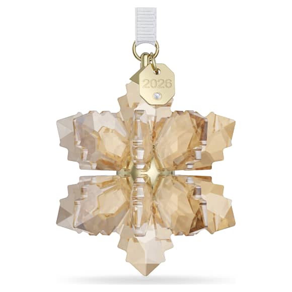 Annual Edition Festive 3D Ornament 2026, Gold tone - Swarovski, 5731942
