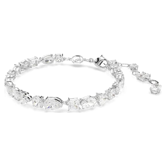 Mesmera 手链, 混合切割, 白色, 镀铑 - Swarovski, 5731959
