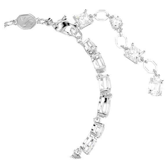 Mesmera 手链, 混合切割, 白色, 镀铑 - Swarovski, 5731959