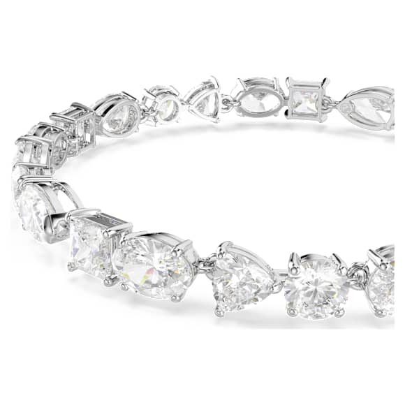 Mesmera 手链, 混合切割, 白色, 镀铑 - Swarovski, 5731959