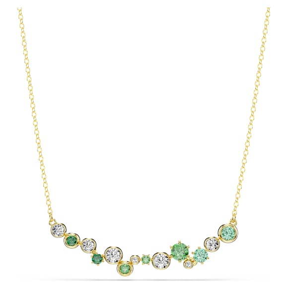 Collar Constella, Tallas mixtas, Verde, Acabado en oro de 18 quilates - Swarovski, 5732247