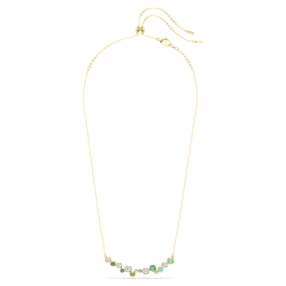 Constella 네크리스, 믹스 컷, 그린, 18K 골드 피니시 - Swarovski, 5732247