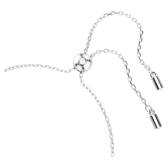 Una Angelic 手鏈, 圓形切割, 双面图案, 白色, 鍍白金色 - Swarovski, 5732272