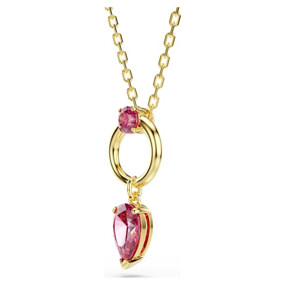 Mesmera 链坠, 混合切割, 红色, 镀金色调 - Swarovski, 5732487