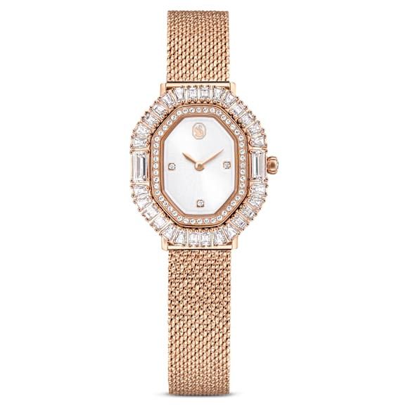 Matrix Octagon นาฬิกา, สร้อยข้อมือโลหะ, โทนโรสโกลด์, เคลือบโทนสีโรสโกลด์ - Swarovski, 5732497