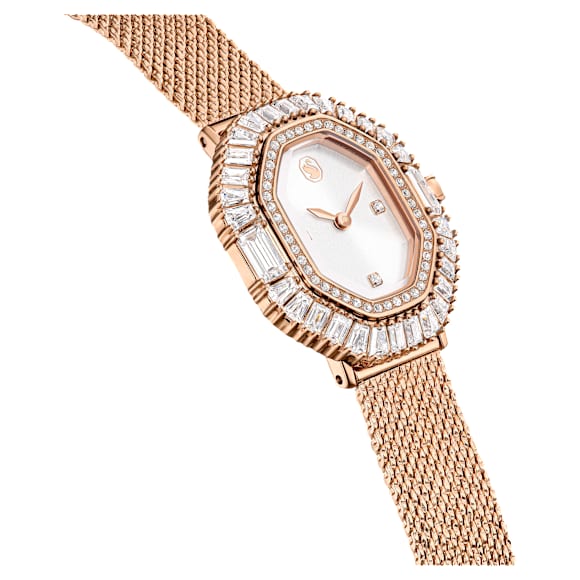 Matrix Octagon นาฬิกา, สร้อยข้อมือโลหะ, โทนโรสโกลด์, เคลือบโทนสีโรสโกลด์ - Swarovski, 5732497
