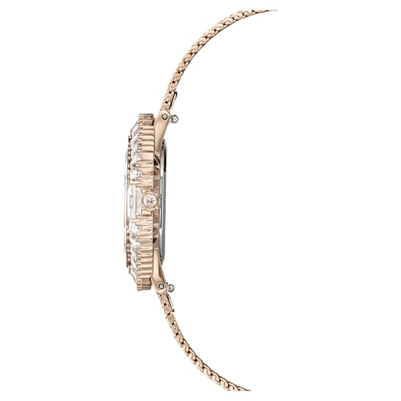 Orologio Matrix Octagon, Bracciale di metallo, Tono dorato, Finitura in tonalità champagne dorato - Swarovski, 5732501