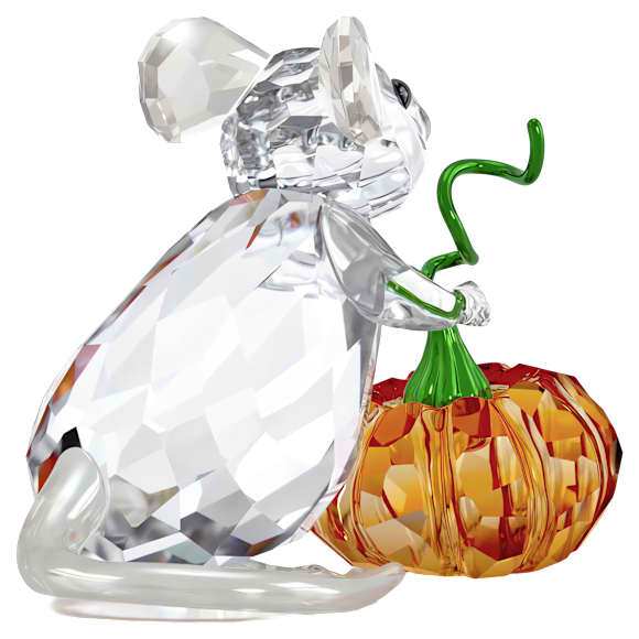 Idyllia Mouse and Pumpkin, Multicolored - Swarovski, 5732809