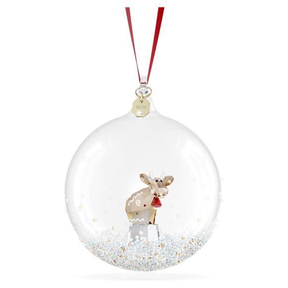 SCS Annual Edition Ball Ornament 2026, Gold tone - Swarovski, 5732813