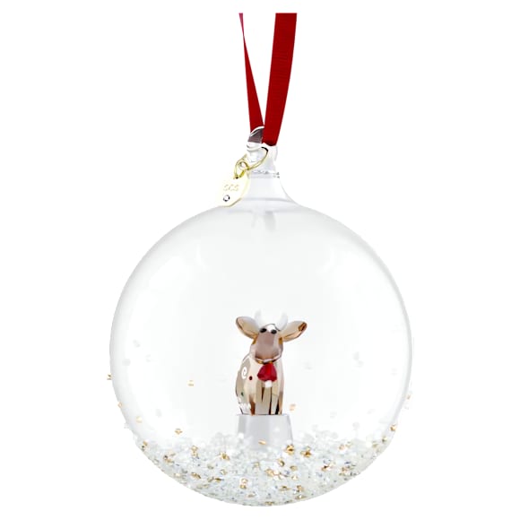 SCS Annual Edition Ball Ornament 2026, Gold tone - Swarovski, 5732813