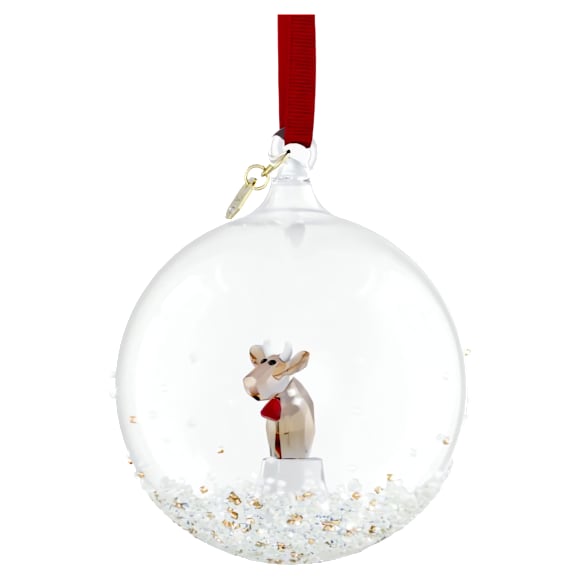 SCS Annual Edition Ball Ornament 2026, Gold tone - Swarovski, 5732813