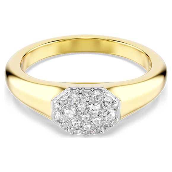 Dextera ring, Mixed cuts, White, Gold-tone plated - Swarovski, 5732850