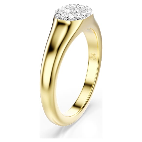 Dextera ring, Mixed cuts, White, Gold-tone plated - Swarovski, 5732850
