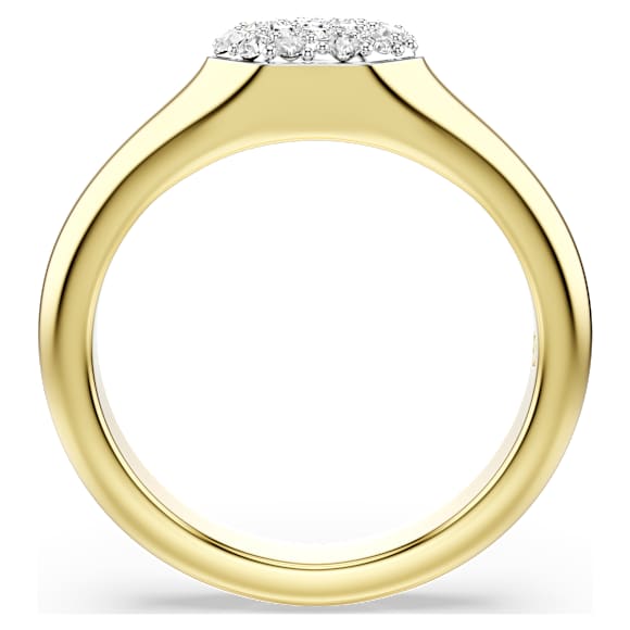 Dextera ring, Mixed cuts, White, Gold-tone plated - Swarovski, 5732850