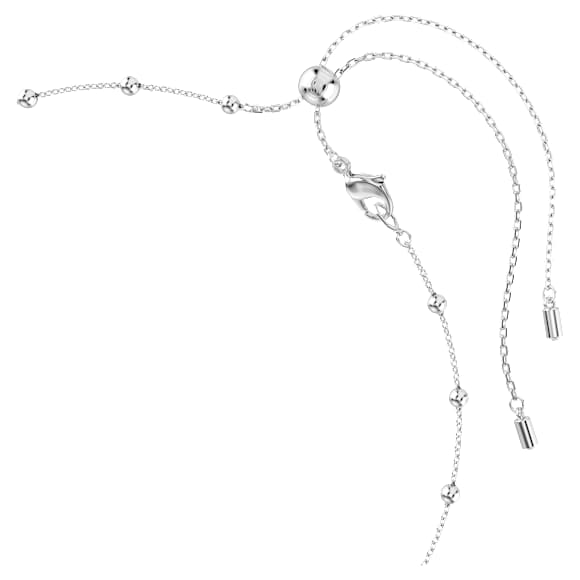 Una Angelic 链坠, 圆形切割, 雙面圖案, 白色, 镀铑 - Swarovski, 5733116