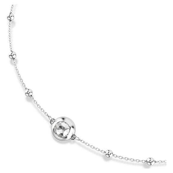 Una Angelic 链坠, 圆形切割, 雙面圖案, 白色, 镀铑 - Swarovski, 5733116