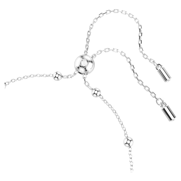 Una Angelic bracelet, Round cut, White, Rhodium plated - Swarovski, 5733196