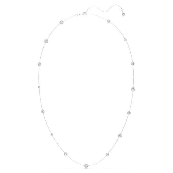 Una Angelic strandage, Round cut, White, Rhodium plated - Swarovski, 5733197