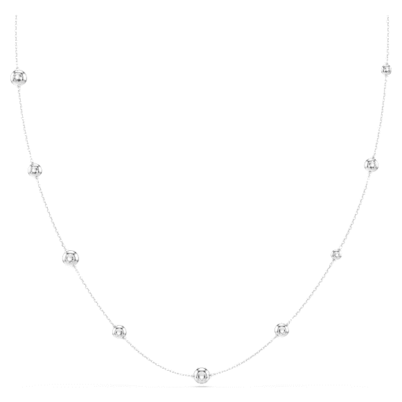 Una Angelic strandage, Round cut, White, Rhodium plated - Swarovski, 5733197