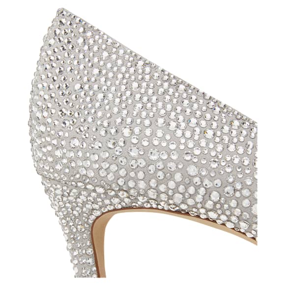 STUART WEITZMAN Stuart Power Shine Pumps, Weiß - Swarovski, 5733411