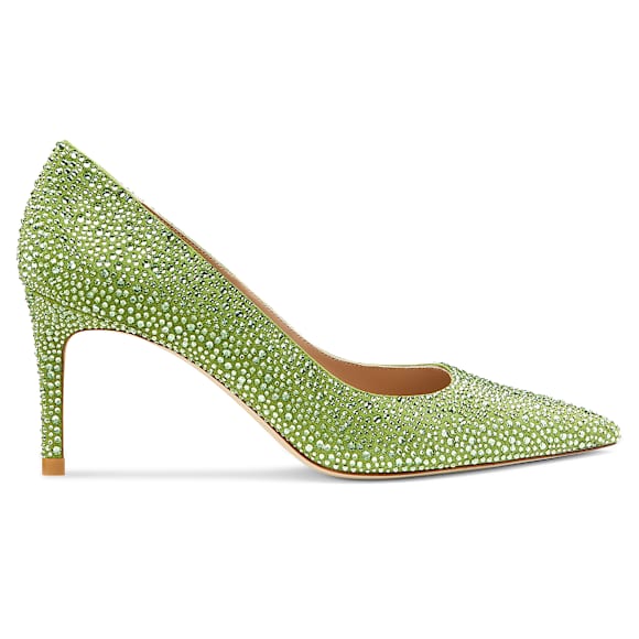 STUART WEITZMAN Stuart Power Shine pump, Green - Swarovski, 5733421