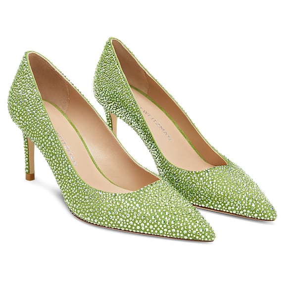 STUART WEITZMAN Stuart Power Shine pump, Green - Swarovski, 5733422