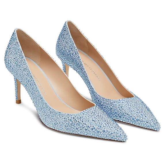 STUART WEITZMAN Stuart Power Shine pump, Blue - Swarovski, 5733436