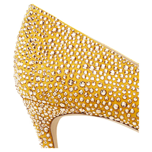 STUART WEITZMAN Stuart Power Shine pump, Yellow - Swarovski, 5733444