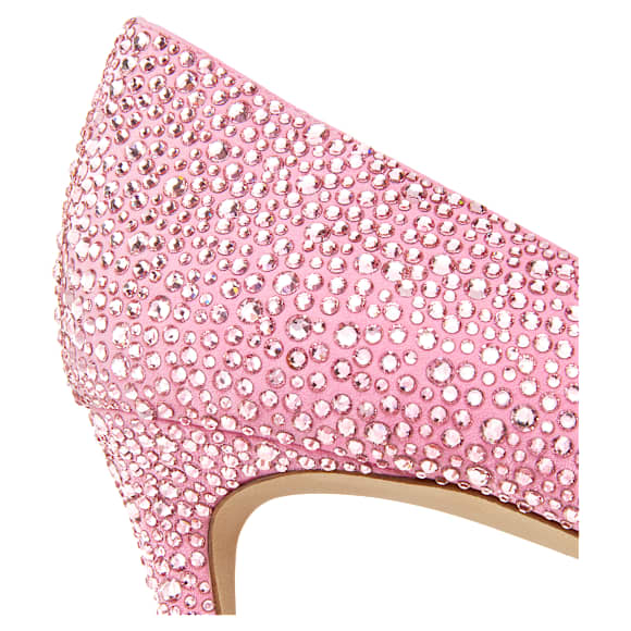 Pantofi cu toc STUART WEITZMAN Stuart Power Shine, Roz - Swarovski, 5733462